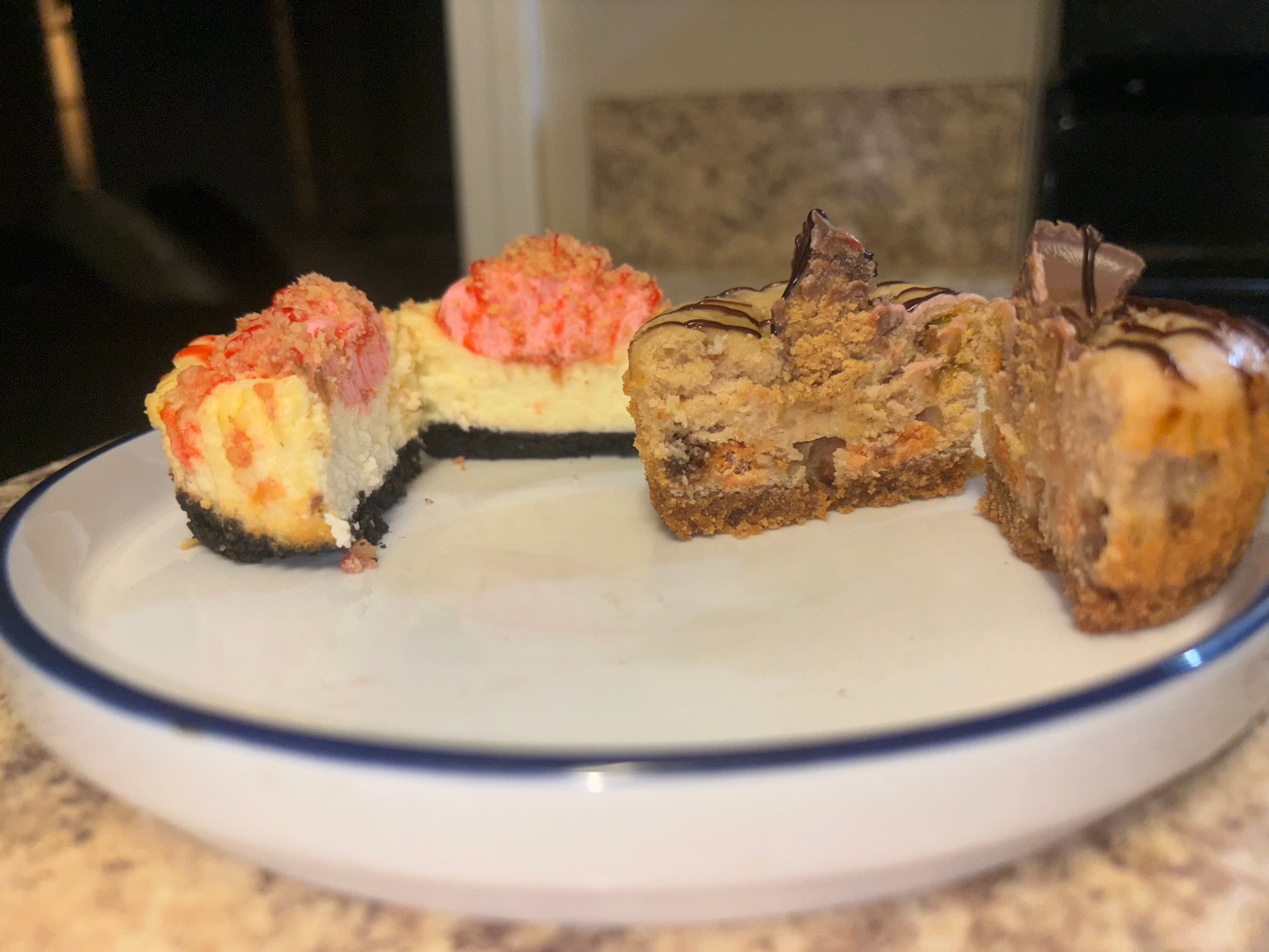 Georgia Peach bejeweled cheesecake cup-cake - The Cheesecake Collection